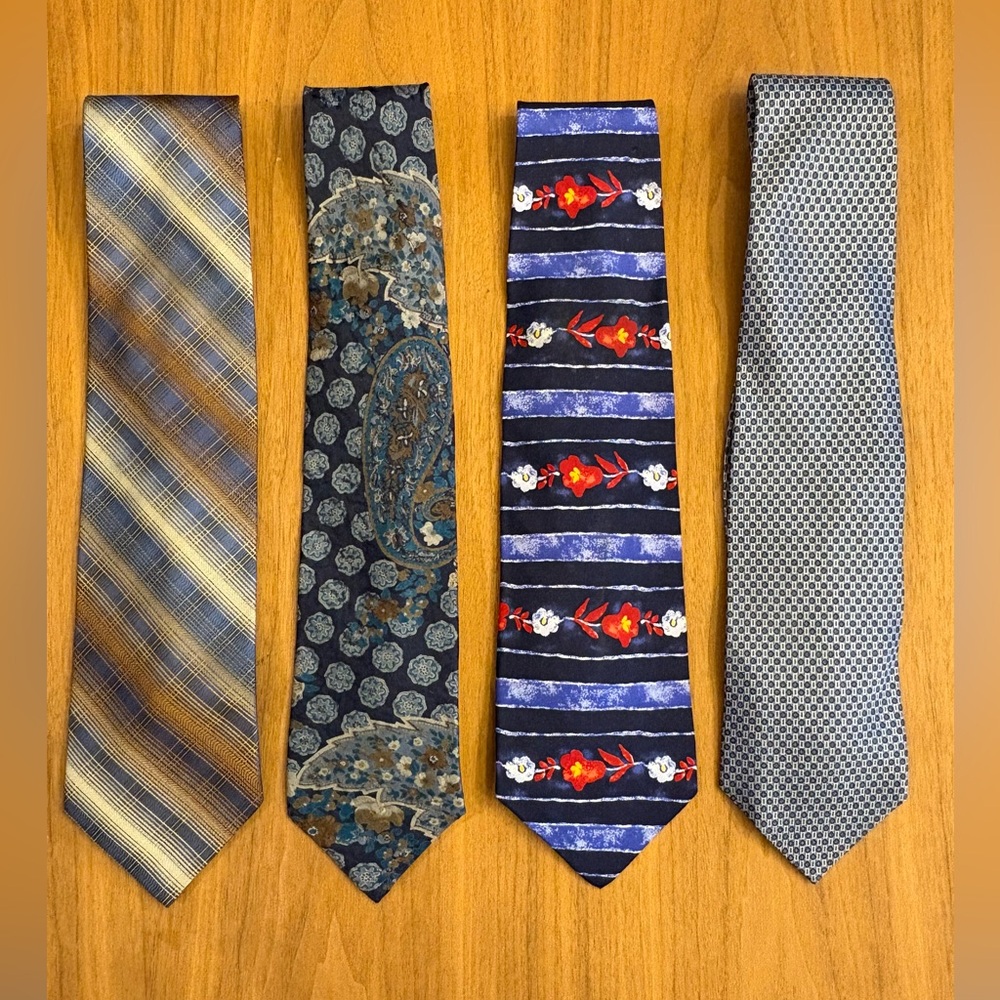 Silk Ties (4) Business or Events Various Brands